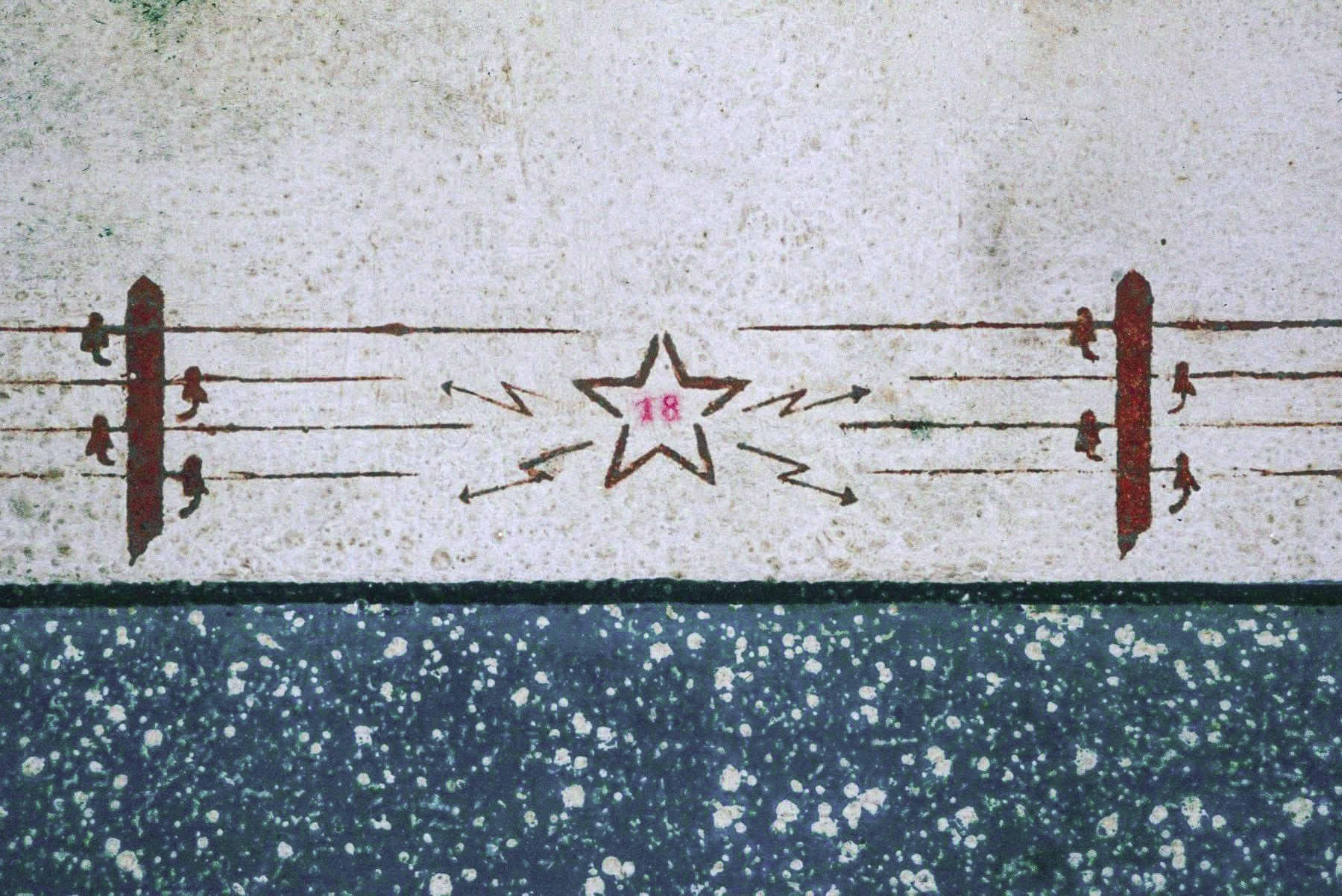 Ligne Maginot - COUME VILLAGE - A29 - (Ouvrage d'infanterie) - Frise réalisée par les sapeurs télégraphistes du 18° RG
Détail - Jean-Louis Nospeld