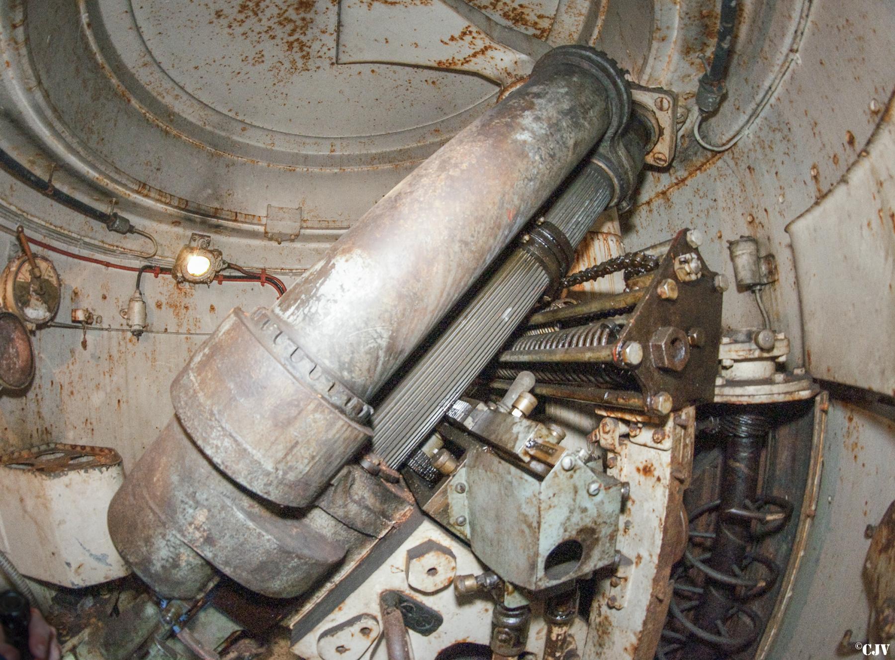 Ligne Maginot - IMMERHOF - A10 - (Ouvrage d'infanterie) - Bloc 3
Tourelle pour deux mortiers de 81 mm
Intérieur de la chambre de tir