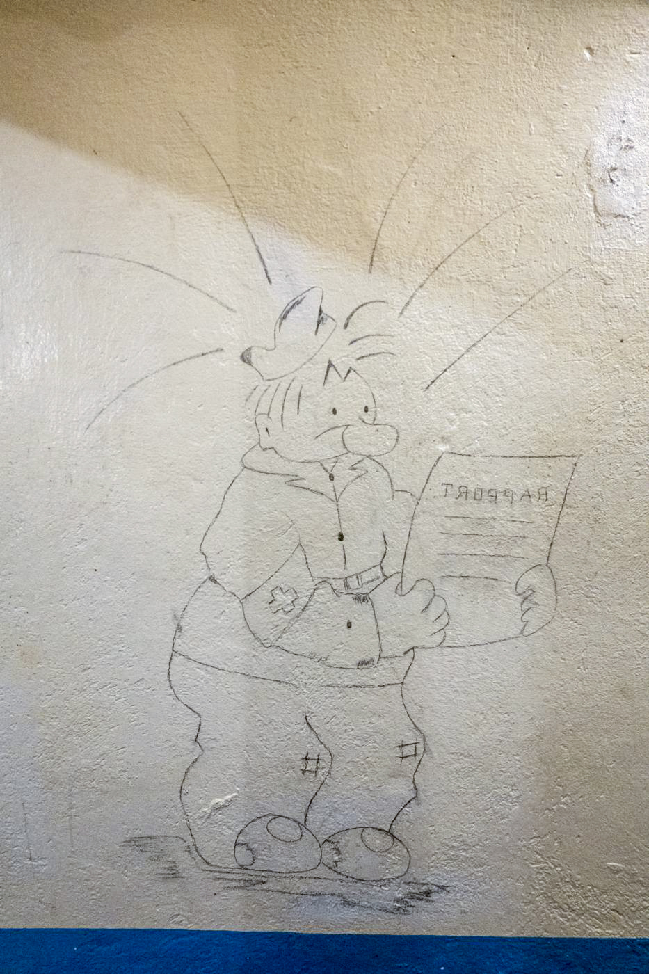 Ligne Maginot - SCHOENENBOURG - (Ouvrage d'artillerie) - Casernement
Graffiti sur un mur de l'infirmerie - Michel Teiten