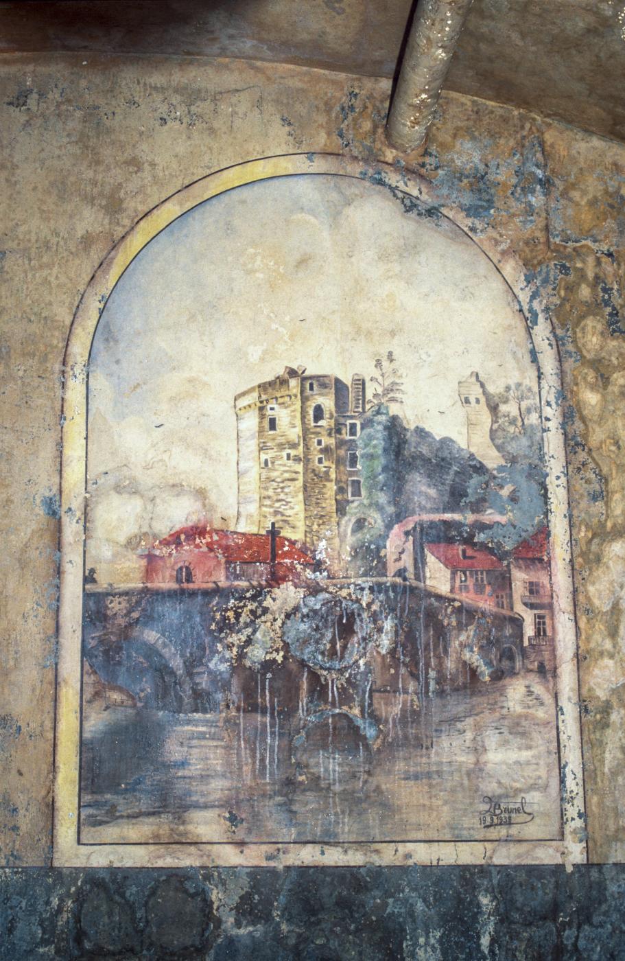 Ligne Maginot - MOLVANGE - A9 - (Ouvrage d'artillerie) - Bloc 2
Peinture murale dans le PC de l'ouvrage - MANSUY Michel