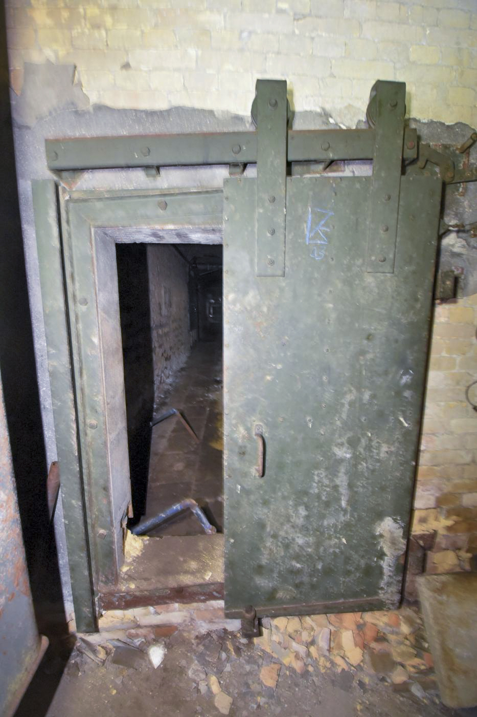 Ligne Maginot - METRICH - A17 - (Ouvrage d'artillerie) - Usine électrique
Porte pare-feu des réservoirs de gasoil