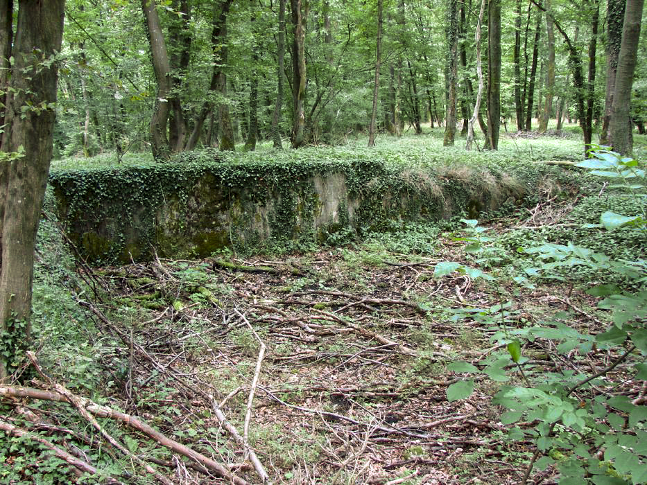 Ligne Maginot - METRICH - A17 - (Ouvrage d'artillerie) - Aux alentours: 
Un réservoir entre le bloc 7 et le bloc 11.