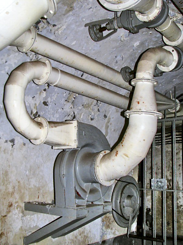 Ligne Maginot - Petit-ouvrage des AITTES - Ventilateur ex-allemands mis en œuvre dans le PO des Aittes