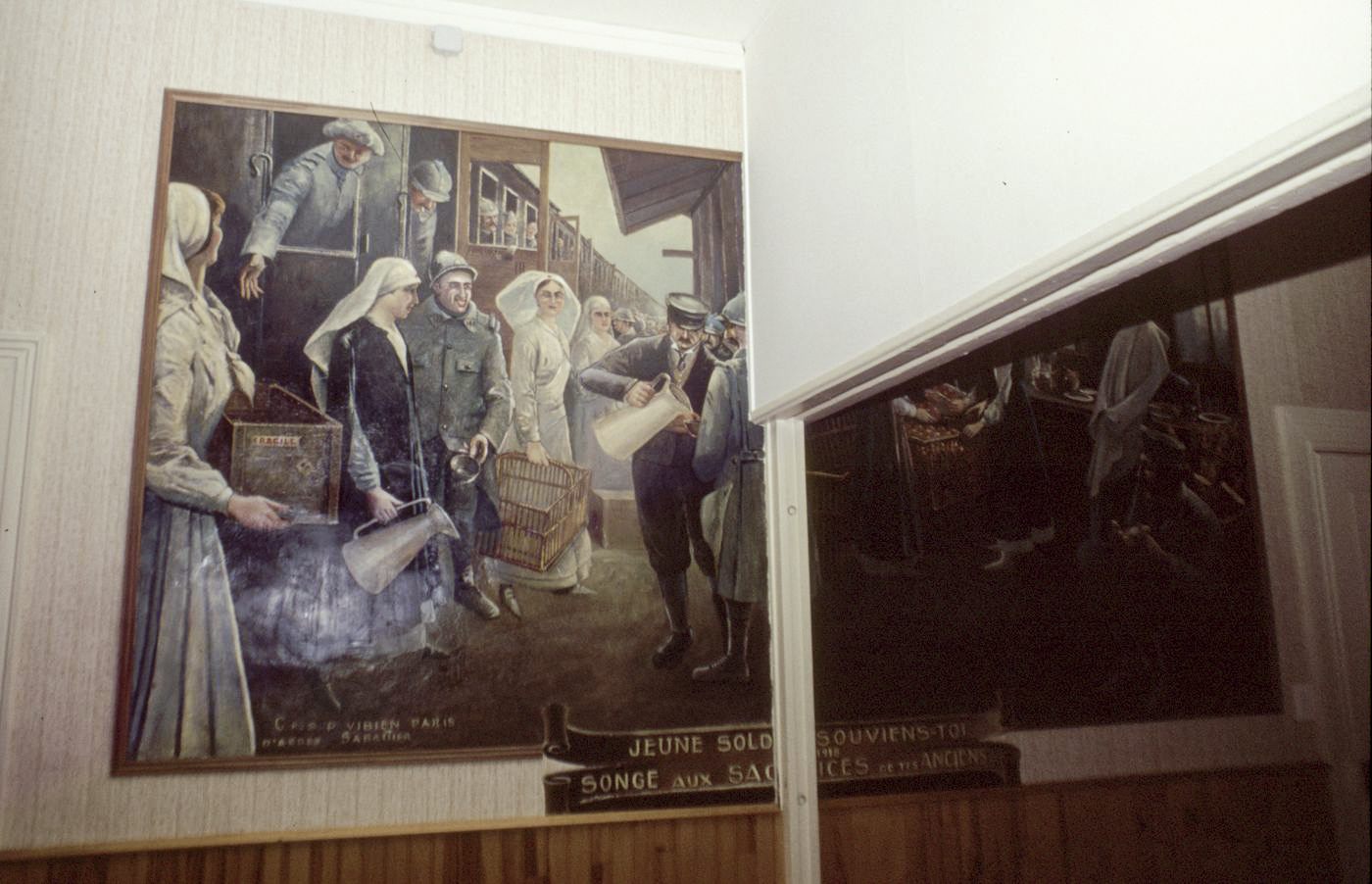 Ligne Maginot - GUENTRANGE - (Camp de sureté) - Peinture murale dans l'un des bâtiment - ammagsdr