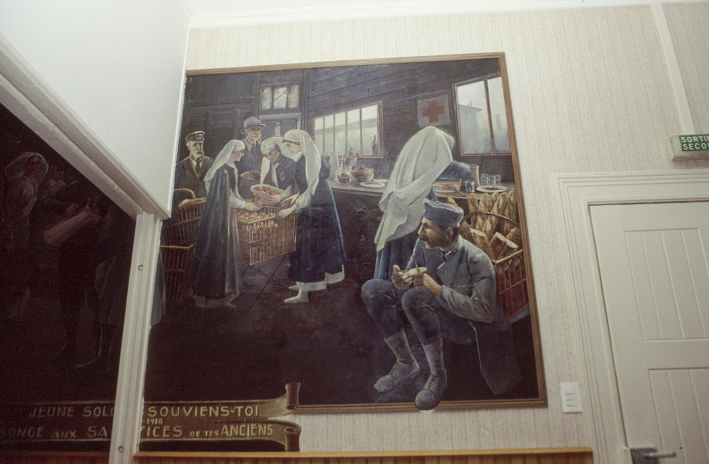 Ligne Maginot - GUENTRANGE - (Camp de sureté) - Peinture murale dans l'un des bâtiment - ammagsdr