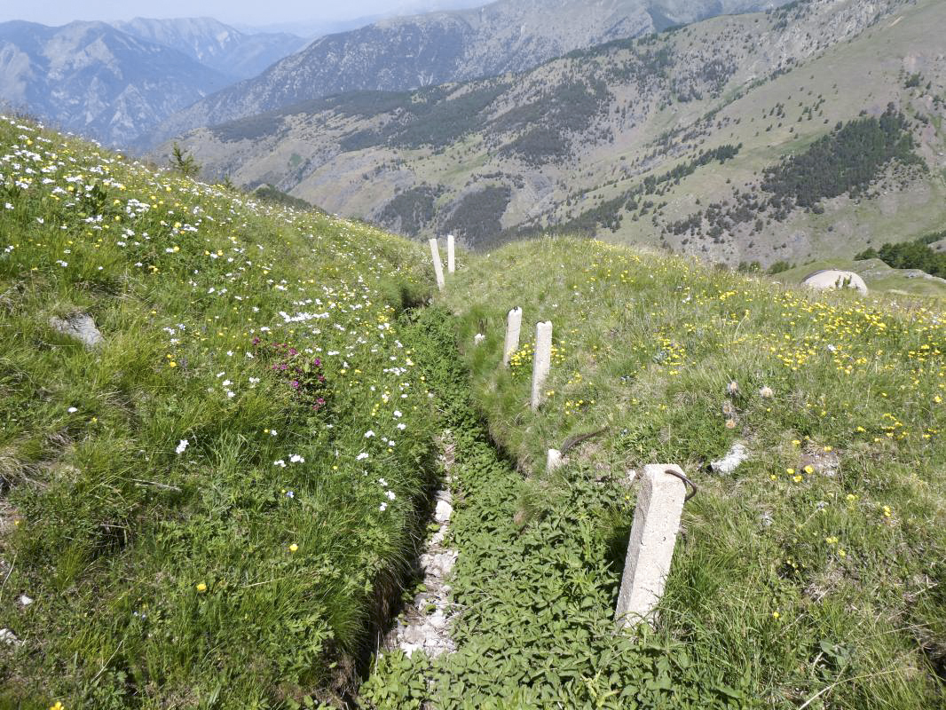 Ligne Maginot - COL DE RAUS (CR) - (Ouvrage d'infanterie) - Tranchée de liaison