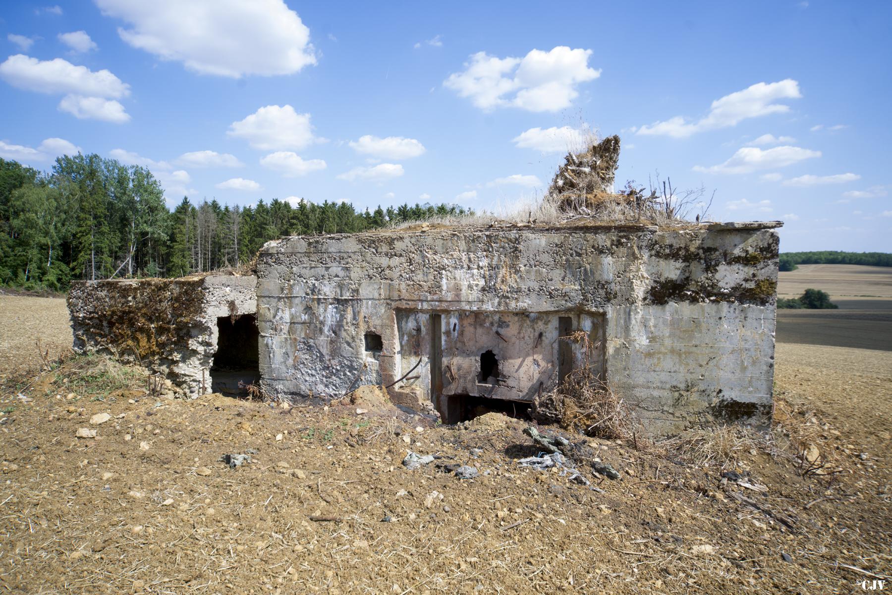 Ligne Maginot - DB322 - CHINAUVEAU 2 - (Blockhaus pour canon) - L'arrière - Lia VERMEULEN