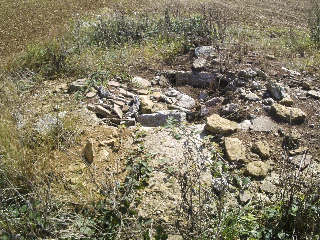 Ligne Maginot - Cuve pour tourelle démontable Dt24 - La GRANDE VOLIERE - Cette cuve est en plein champ et quasiment inaccessible à cause des cultures mais aujourd'hui les moissons ayant été faites on peut y arriver... Mais le spectacle est plutôt décevant, tout n'est que ruine et dépotoir... - Christian RICHON / Devoitine520