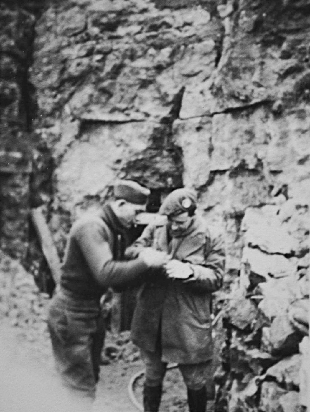 Ligne Maginot - RECHERE - (Abri) - Photo supposée être de la construction de cet abri - Inconnu