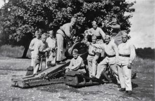 Ligne Maginot - 151° Régiment d'Artillerie de Position (151° RAP) - Artilleurs de la 17° batterie du 151° RAP du temps de paix 
Caserne de Guentrange