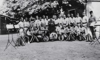 Ligne Maginot - 151° Régiment d'Artillerie de Position (151° RAP) - Thionville
La fanfare  du 151° RAP en 1938, sous le commandement de l'AdC Henry