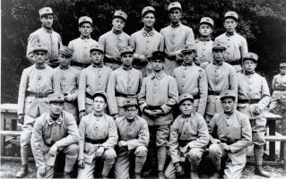 Ligne Maginot - 168° Régiment d'Infanterie de Forteresse (168° RIF) - Camp de Cattenom
Les 'bleus' lors de leur incorporation en octobre 1937