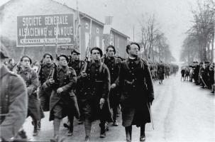 Ligne Maginot - 168° Régiment d'Infanterie de Forteresse (168° RIF) - Hettange Grande
Défilé des fanions le 11 décembre 1938
La 2° CEFV, AC Minette

