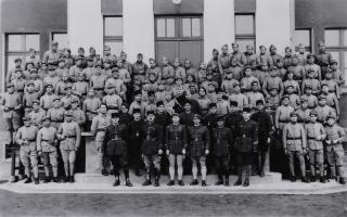 Ligne Maginot - 168° Régiment d'Infanterie de Forteresse (168° RIF) - Une des compagnies du régiment, date non precisée