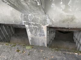 Ligne Maginot - CAP MARTIN - (Ouvrage d'artillerie) - Bloc 1 
Les deux créneaux de 81 mm