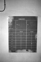 Ligne Maginot - CAP MARTIN - (Ouvrage d'artillerie) - PC artillerie
Tableau des informations météorologiques utilisés pour la correction des tirs