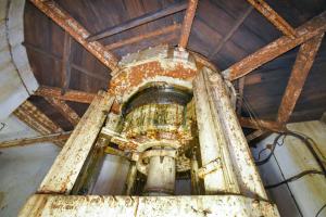 Ligne Maginot - FERMONT - A2 - (Ouvrage d'artillerie) - Bloc 1
Axe-pivot de la tourelle et plancher de l'étage intermédiaire