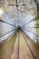 Ligne Maginot - FERMONT - A2 - (Ouvrage d'artillerie) - Galerie principale de l'ouvrage, prise des avants vers les entrées