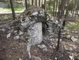 Ligne Maginot - SAINT ANTOINE - (Blockhaus pour arme infanterie) - Le cuvelage avec au centre le mât support du FM/DCA