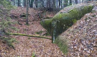 Ligne Maginot - HOCHWALD HAUT AVANT - BLOC 20 - O7 - (Observatoire d'artillerie) - Rampe d'accès latéral pour le matériel