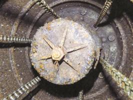 Ligne Maginot - HOCHWALD HAUT AVANT - BLOC 20 - O7 - (Observatoire d'artillerie) - Logement du contrepoids de la colonne et du plancher