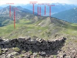 Ligne Maginot - GARDIOLE SOMMET - (Observatoire d'artillerie) - Vu du sommet vers le col de Granon