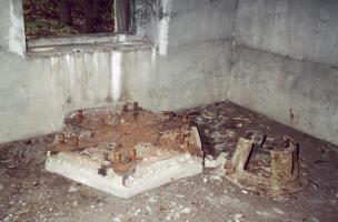 Ligne Maginot - MC23B - MC25 - (Blockhaus lourd type STG / STG-FCR - Double) - Emplacement provisoire pour le canon