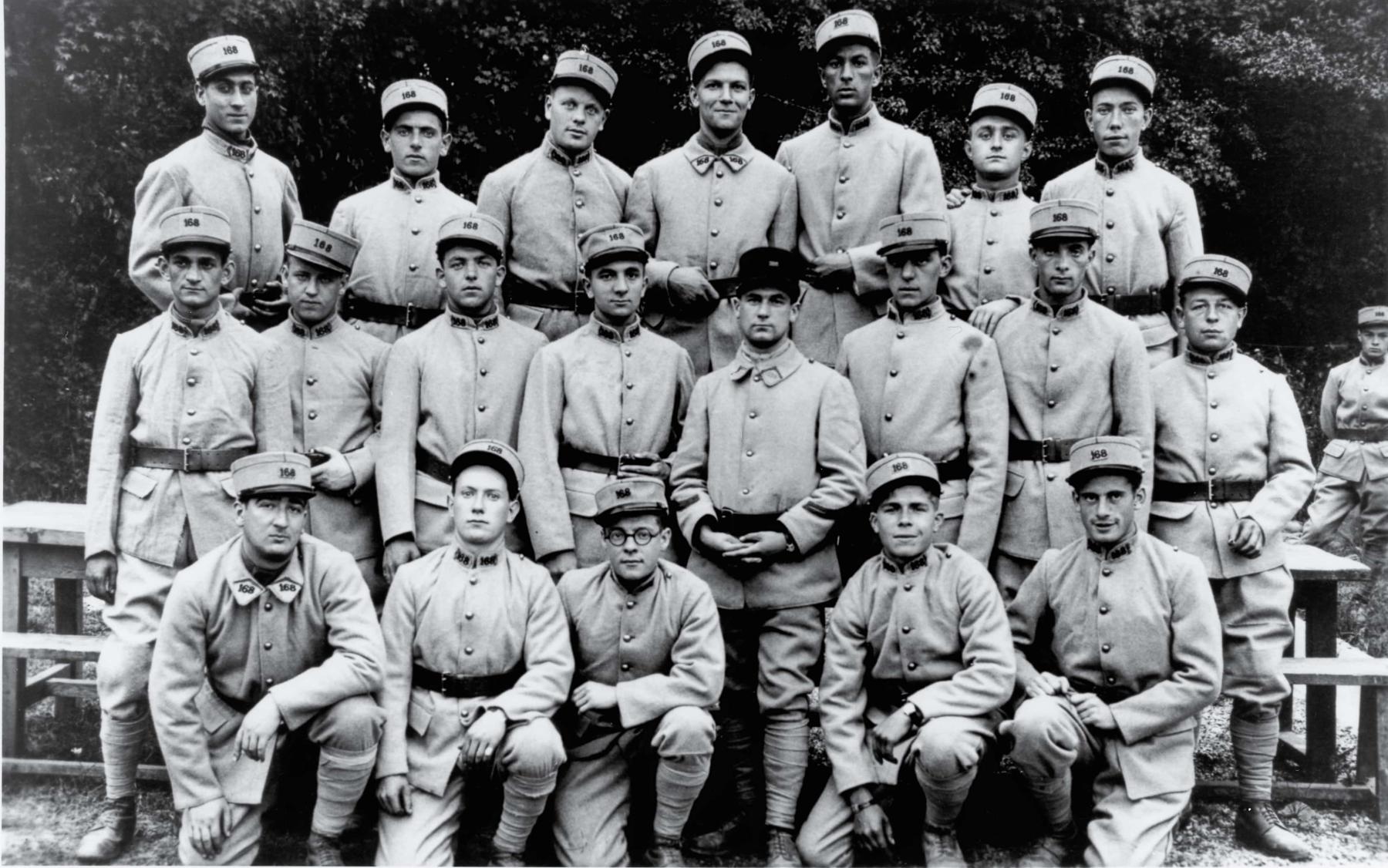 Ligne Maginot - 168° Régiment d'Infanterie de Forteresse (168° RIF) - Camp de Cattenom
Les 'bleus' lors de leur incorporation en octobre 1937