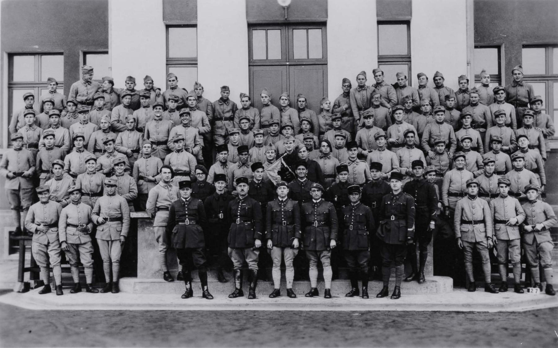 Ligne Maginot - 168° Régiment d'Infanterie de Forteresse (168° RIF) - Une des compagnies du régiment, date non precisée