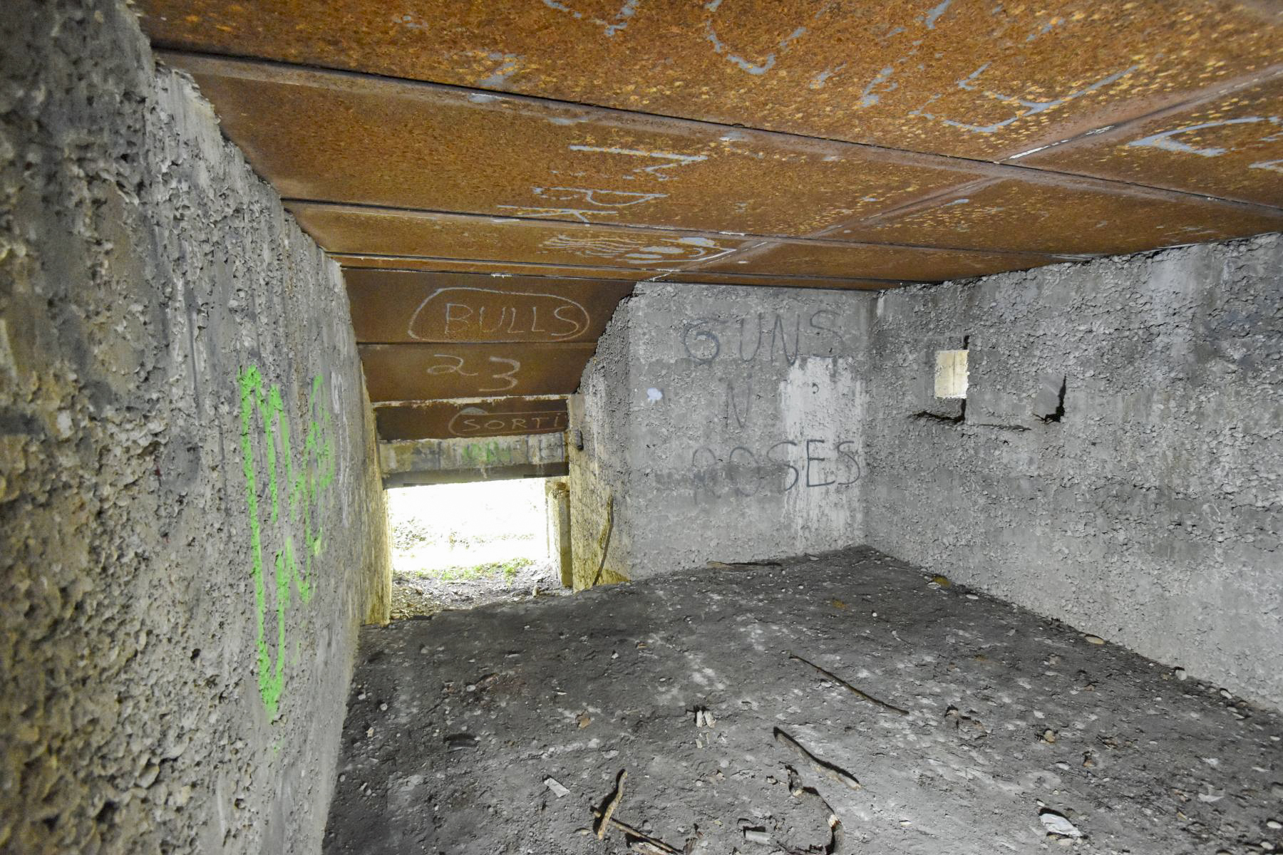 Ligne Maginot - PA DU CARREFOUR 248-1 - (Blockhaus pour canon) - Chambre de tir vue vers l'entrée du matériel - Daniel Froehly