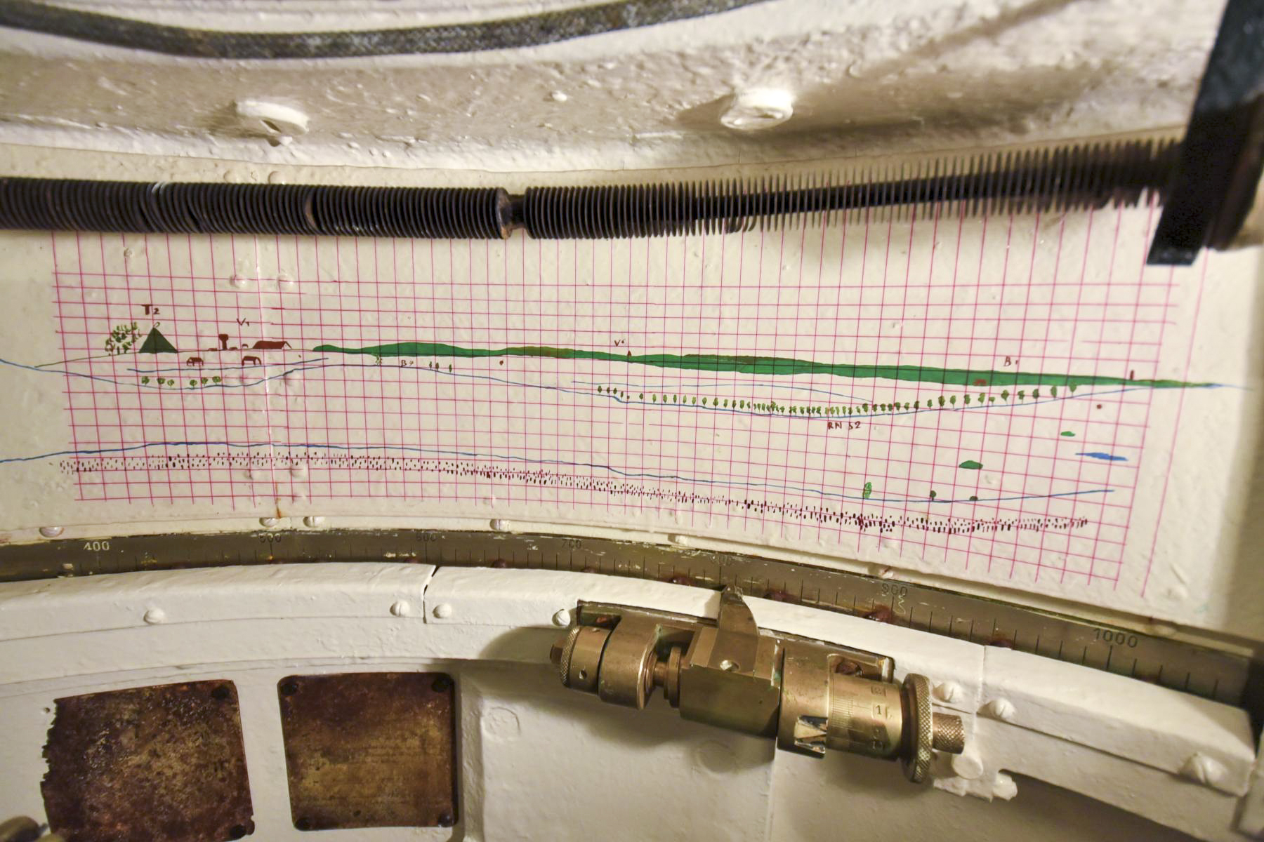Ligne Maginot - BOIS DU FOUR - A5 - (Ouvrage d'infanterie) - Panorama de tir de la tourelle - Ludovic KNAPP