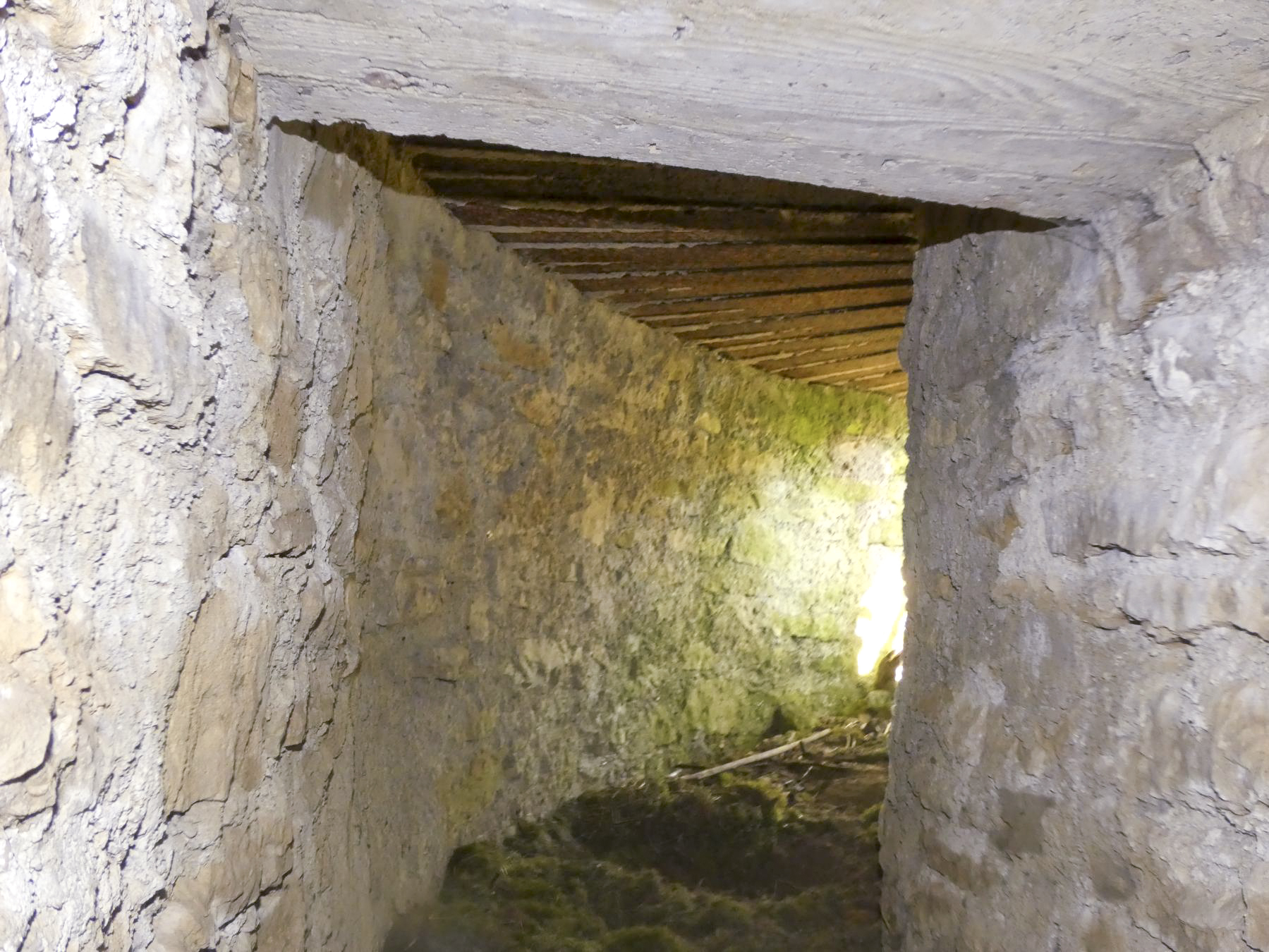 Ligne Maginot - BOMBACHERHOF - FERME BOMBACH (3°BON 166° RIF) - (PC de Quartier) - Bâtiment principal
Le couloir de sortie du second abri en tôle  - Minich jean michel
