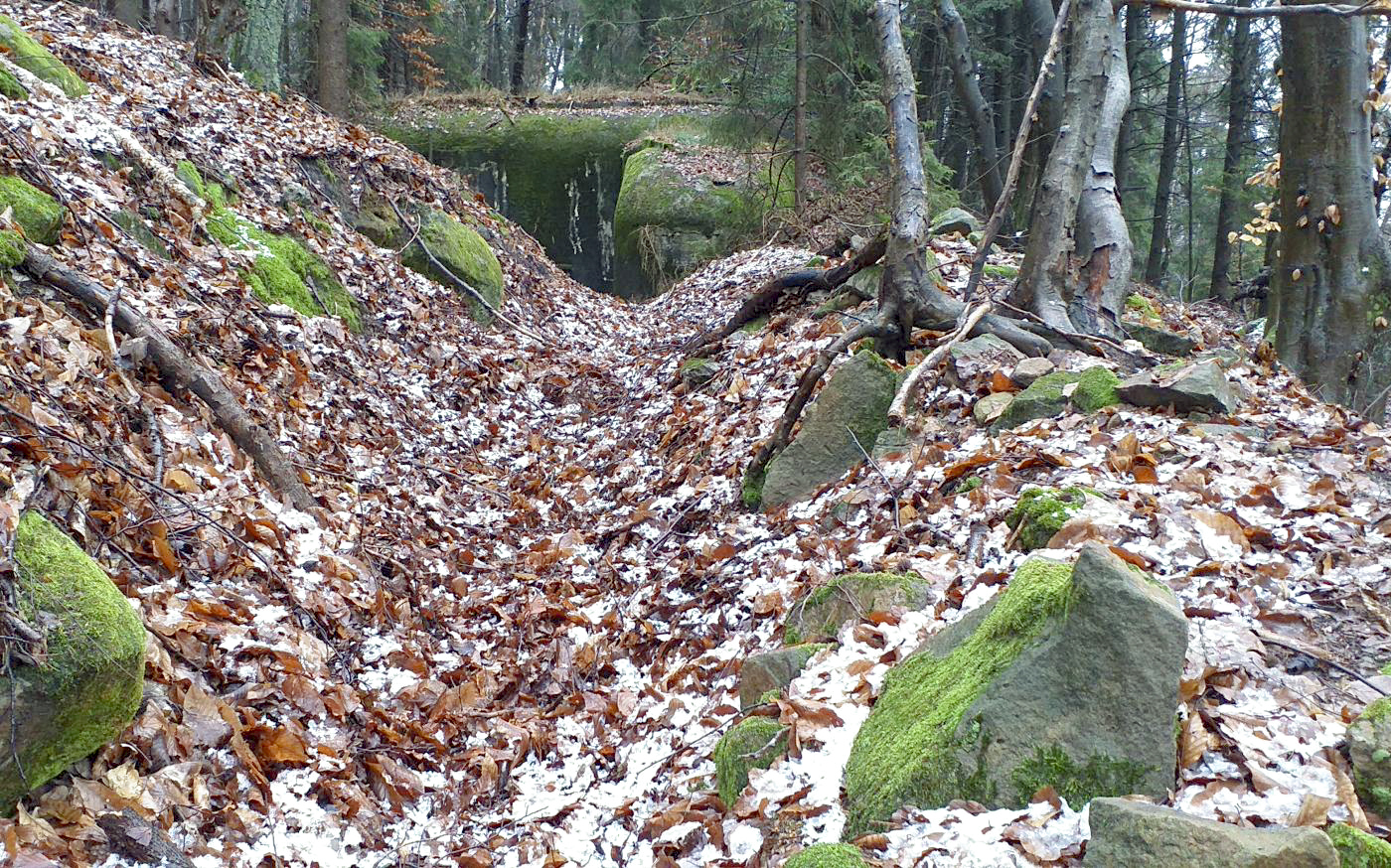 Ligne Maginot - HOCHWALD HAUT AVANT - BLOC 20 - O7 - (Observatoire d'artillerie) - Tranchée vers l'observatoire
