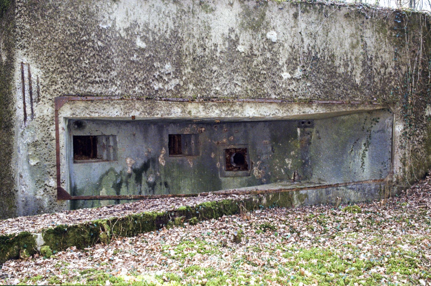 Ligne Maginot - BASSE PARTHE EST - C46 - (Casemate d'infanterie - Simple) - Le cadre support du camouflage des créneaux est encore présent - MANSUY Michel