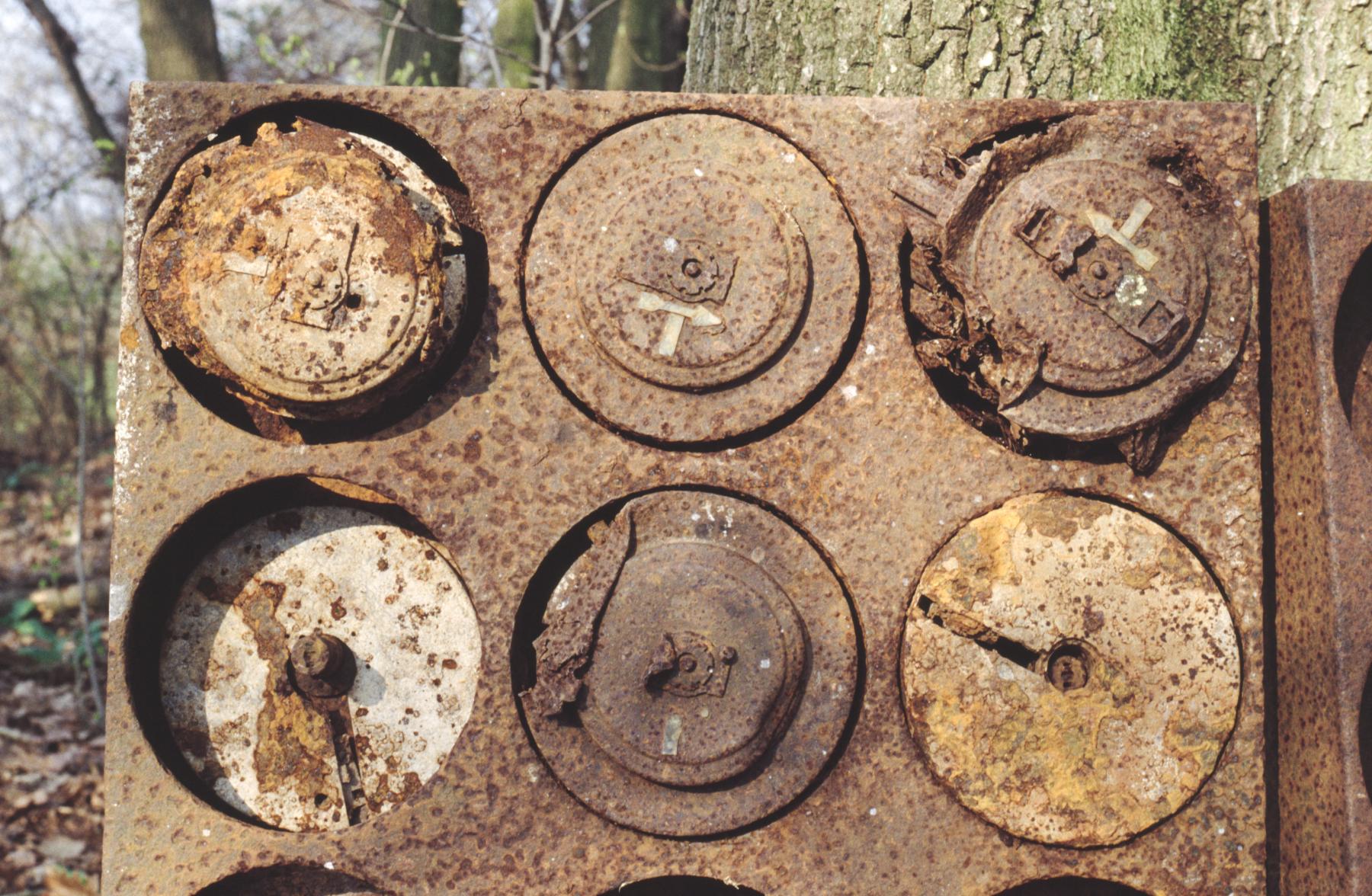 Ligne Maginot - TAUBRUNNENWALD 4 - FT - (Blockhaus pour arme infanterie) - Les supports chargeur camembert - MANSUY Michel