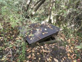 Ligne Maginot - Q - (Chambre de coupure) - La trappe d'accès.