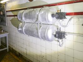 Ligne Maginot - LA SALMAGNE - (Ouvrage d'infanterie) - Bouteilles d'air comprimé pour le lancement des moteurs