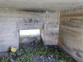 Ligne Maginot - B613 - LA PISSELOTTE - (Blockhaus pour canon) - Un deuxième créneau mitrailleuse ou canon