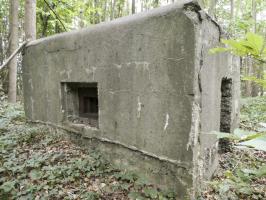 Ligne Maginot - TRINQUETTE (PDS) - (Blockhaus pour arme infanterie) - Vue de derrière, créneau gauche