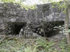 Ligne Maginot - FORT DE MAULDE OUEST - (Casemate d'artillerie) - Les deux entrées pour canons
