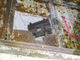 Ligne Maginot - FORT DE MAULDE - (Observatoire d'artillerie) - Accès au troisième niveau, créneau FM