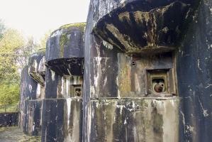 Ligne Maginot - SIMSERHOF - (Ouvrage d'artillerie) - Bloc 6
Enfilade des trois créneaux de 75/32