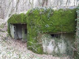 Ligne Maginot - SCHIRRHEINERWEG OUEST - (Casemate d'infanterie - Simple) - L'entrée homme et le créneau mitrailleuse.