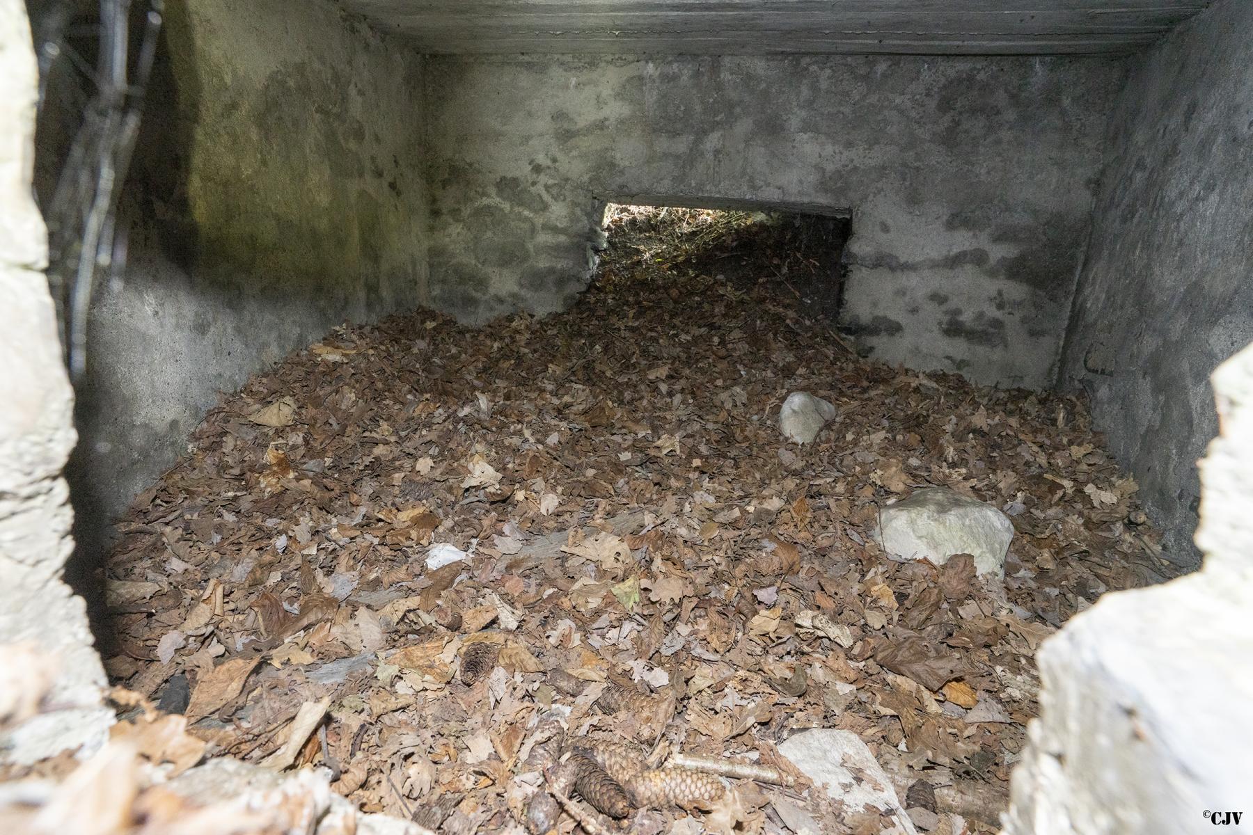 Ligne Maginot - LES EULETS - (Blockhaus pour canon) - L'intérieur vu par le créneau - Lia VERMEULEN