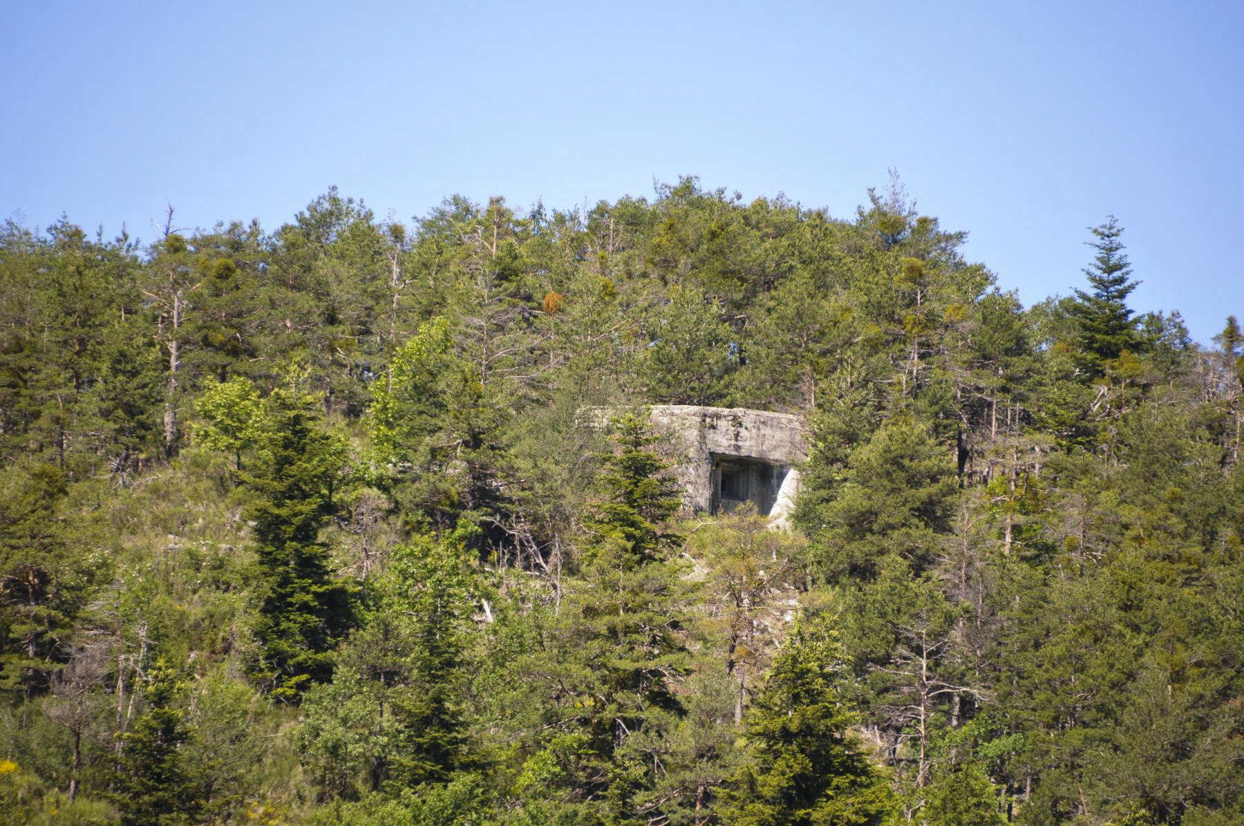 Ligne Maginot - O38 - PETITE TETIERE - (Casemate d'infanterie) - Vue depuis le village de la Bolline Valdeblore.