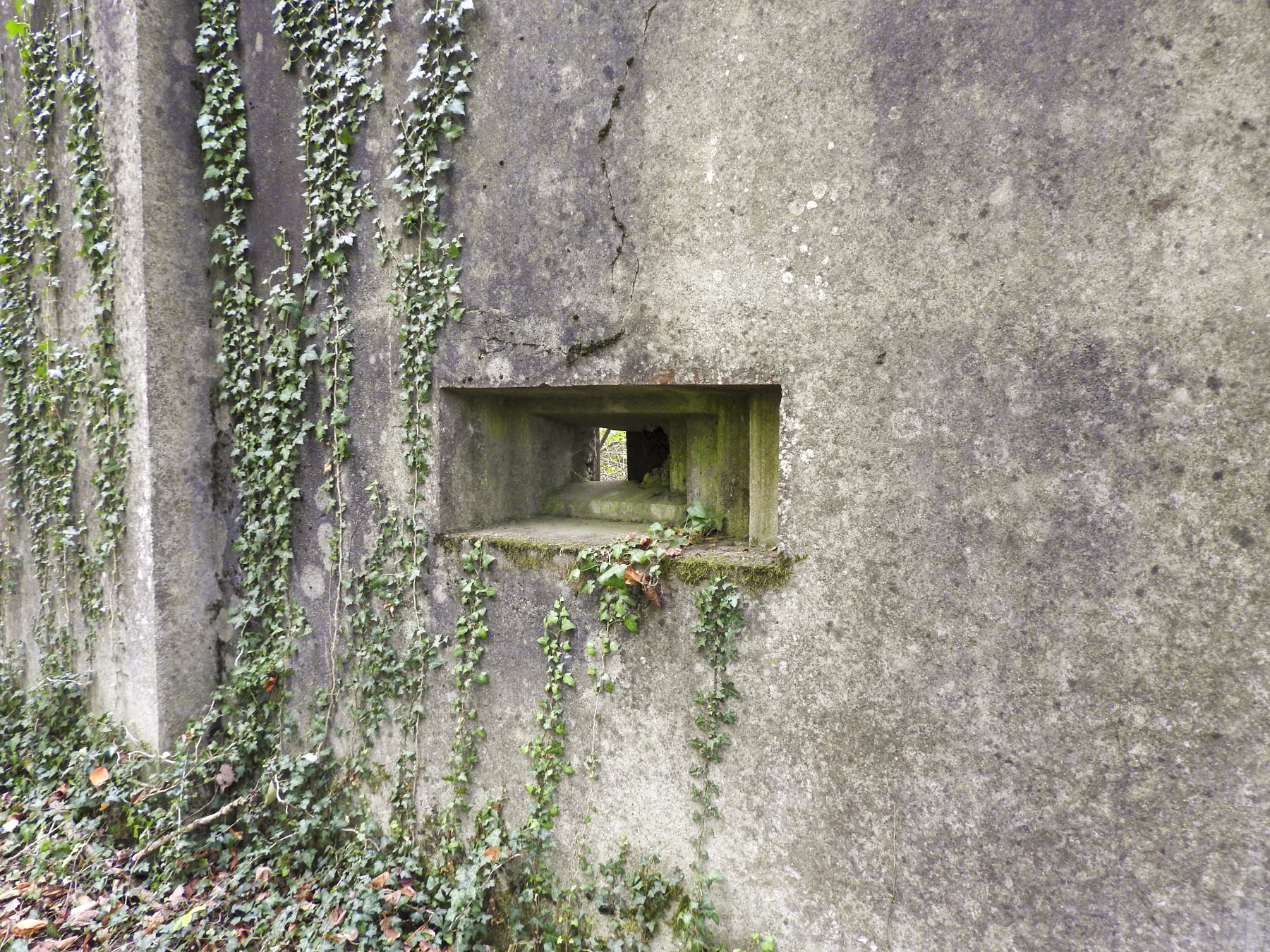 Ligne Maginot - LANGENSOULTZBACH - (Stand de tir) - Le créneau dans le mur d'aile gauche - STENGER Mathieu
