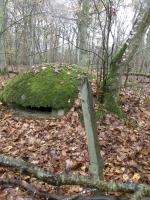 Ligne Maginot - CT53 - (Cuve pour arme d'infanterie) - Un piquet de barbelés d'origine Allemande
