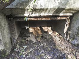 Ligne Maginot - CC4 - (Cuve pour canon) - Une niche à munitions.