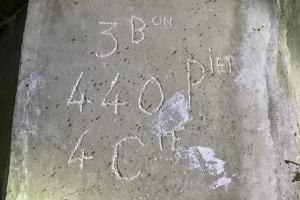 Ligne Maginot - LA VILLETTE 3 - (Blockhaus pour arme infanterie) - Inscription des constructeurs