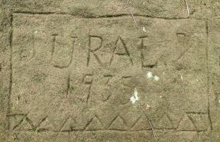 Ligne Maginot - BIESENBERG - OBS AVANCé - (Observatoire d'artillerie) - Rocher gravé
'Ural 1935'